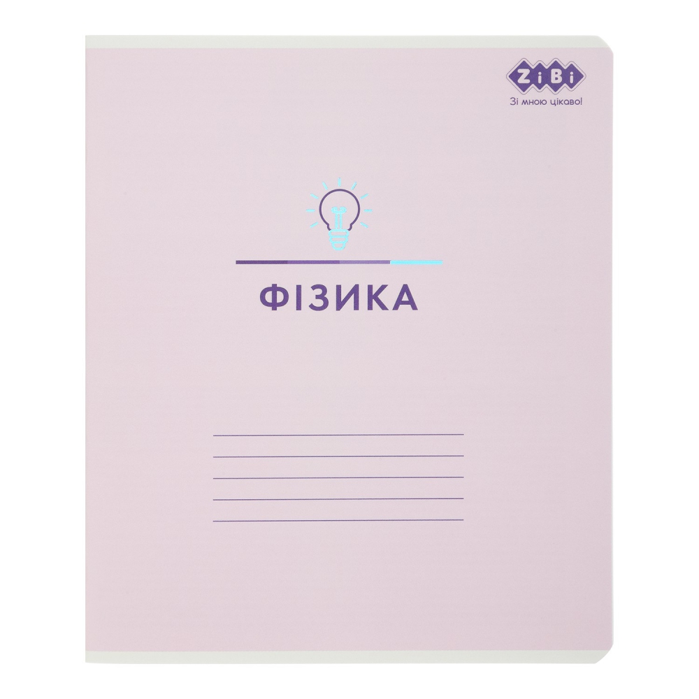 /Зошит учнівський загальний PASTEL, 48 арк., клітинка, фізика, вибір. УФ лак + тисн. фольгою, KIDS L