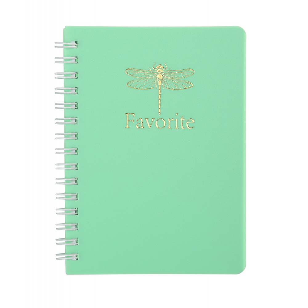 /Зошит для нотаток FAVOURITE, PASTEL, А6, 80 арк., клітинка, пласт. обкладинка, м'ятний