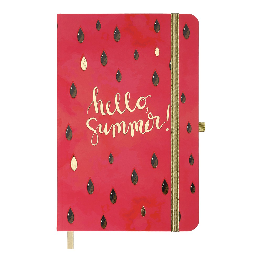 /Книжка записна TRENDY, на гумці, 136х207мм, 96 арк., кліт., офсет крем., тв.лам.обкл., малинова