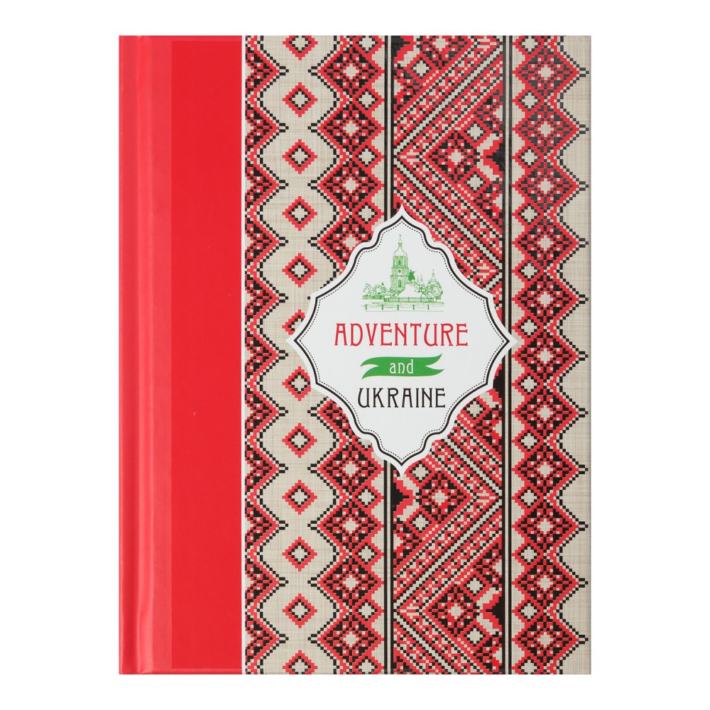 /Блокнот ETHNO, А-6, 64л., кл., тв. обкл., мат. лам.+лак, малиновий