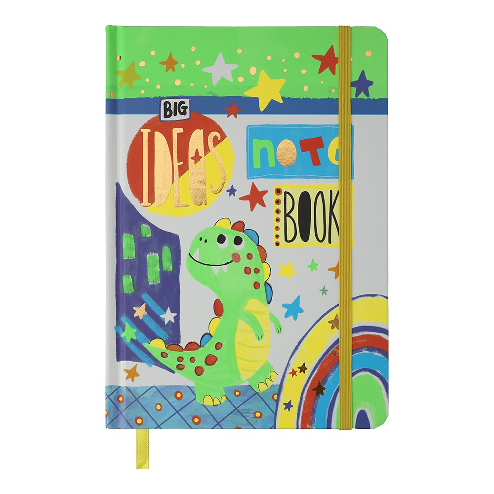 Книжка записна ANIMALS, на гумці, А5, 96 арк., кліт., офсет крем., тв.лам.обл., салатова, KIDS LINE