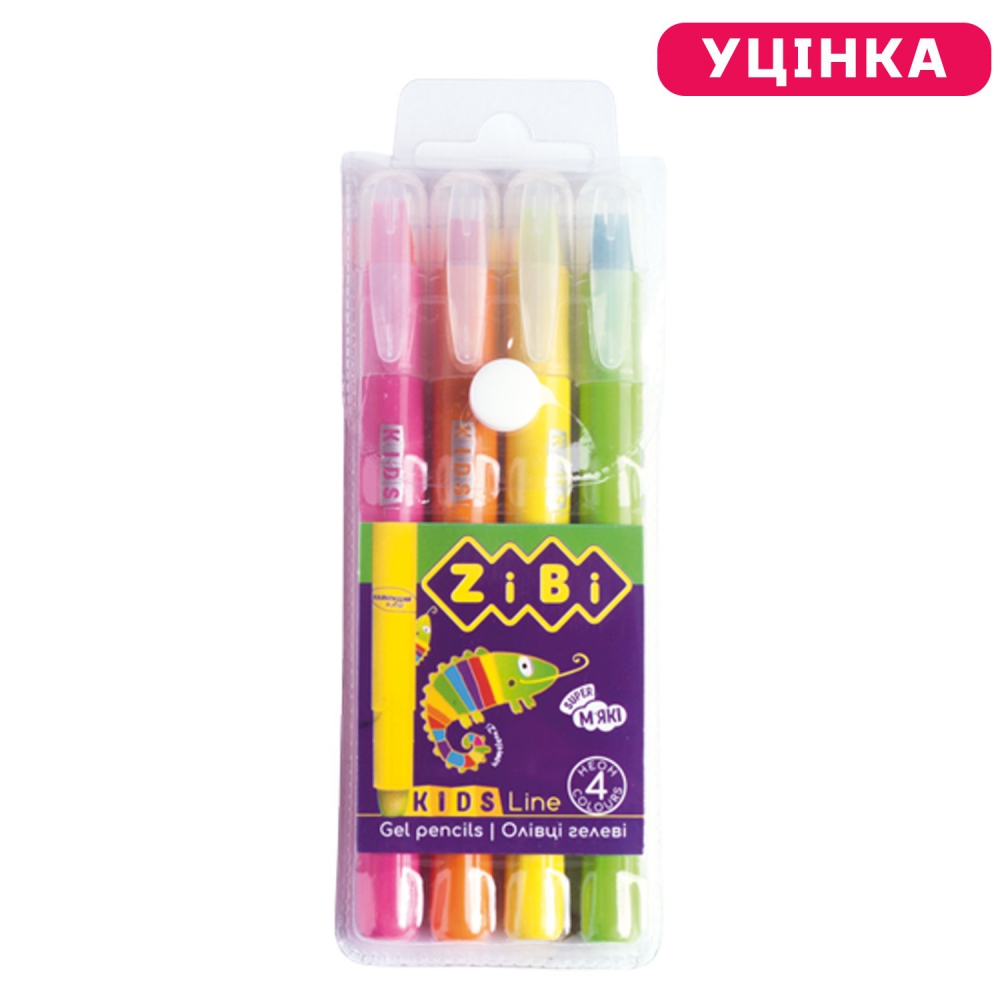 /Олівці гелеві, 4 кол. NEON