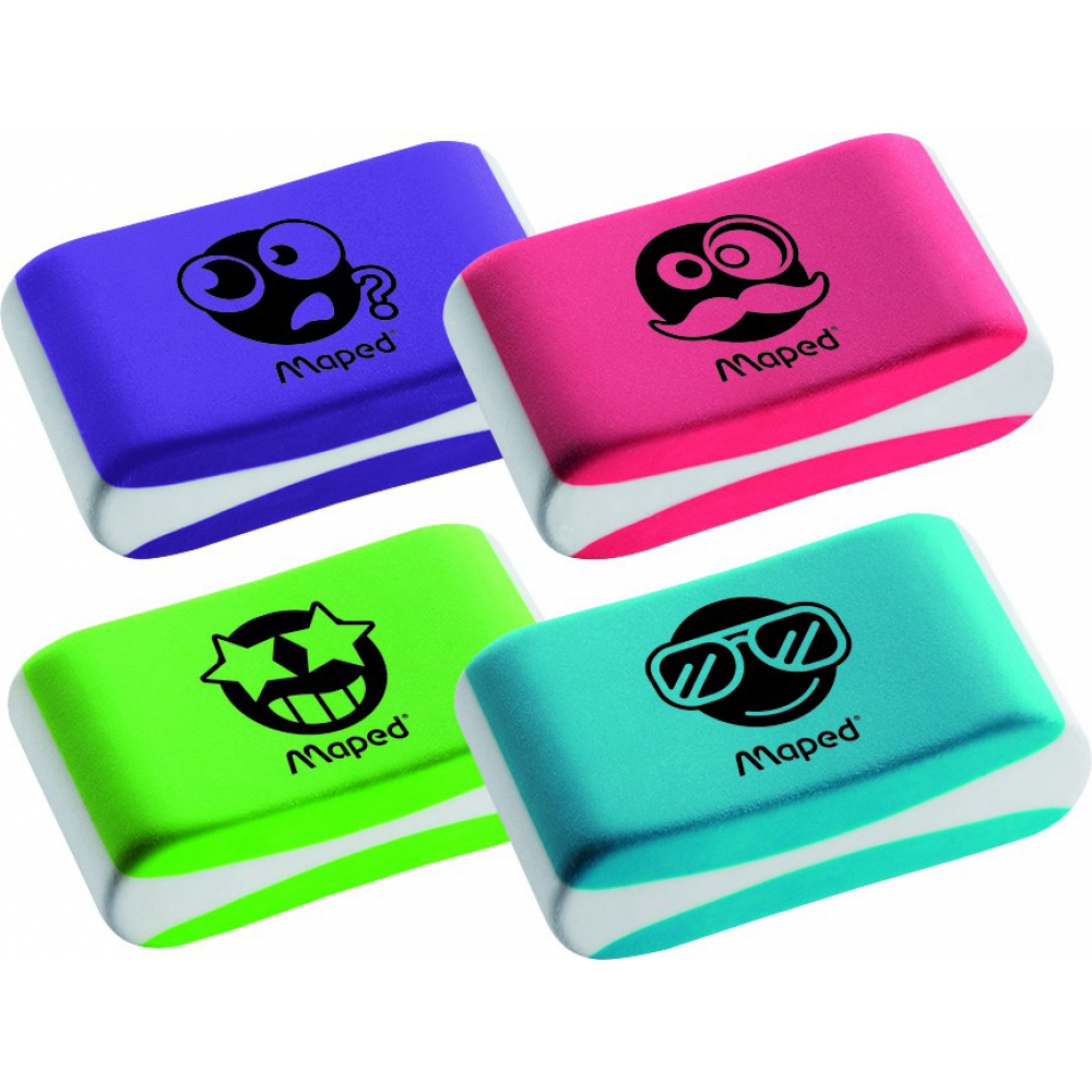 Гумка ESSENTIALS SOFT Color, дисплей, асорті