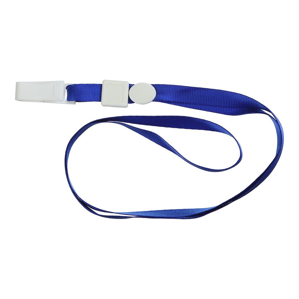 Шнурок з кліпом, синій