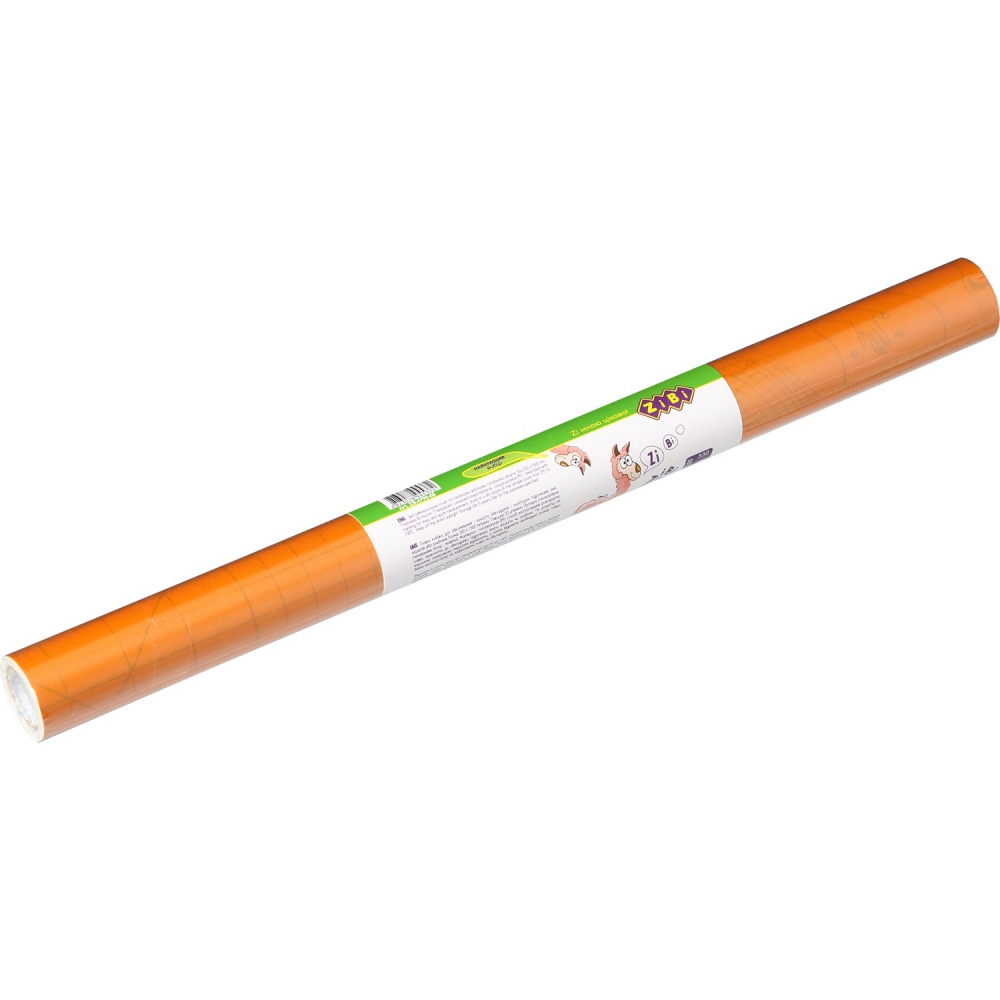 Плівка клейка для книг, жовта  (33см*1,5м), рулон