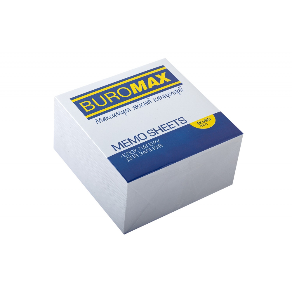 /Блок білого паперу для нотаток 90х90х50мм., скл.