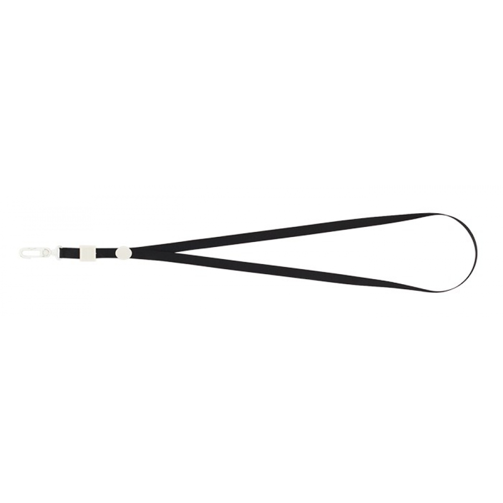 Шнурок з карабіном, чорний