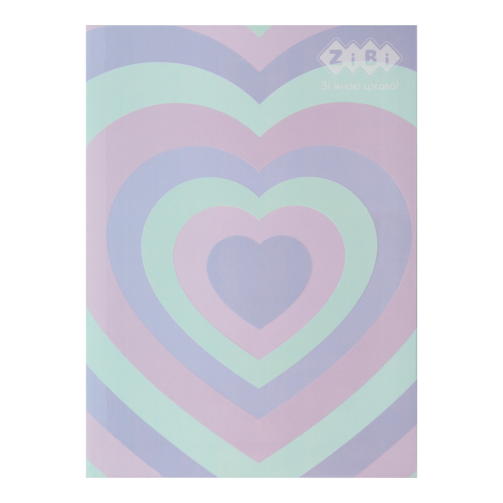 /Блокнот PATTERN, А-5, 64 арк., кліт., ітгр. обкл., мат. лам.+Уфлак, KIDS Line, рожевий