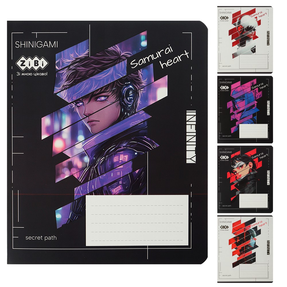 /Зошит учнівський шкільний ANIME, 18арк., клітинка, KIDS LINE