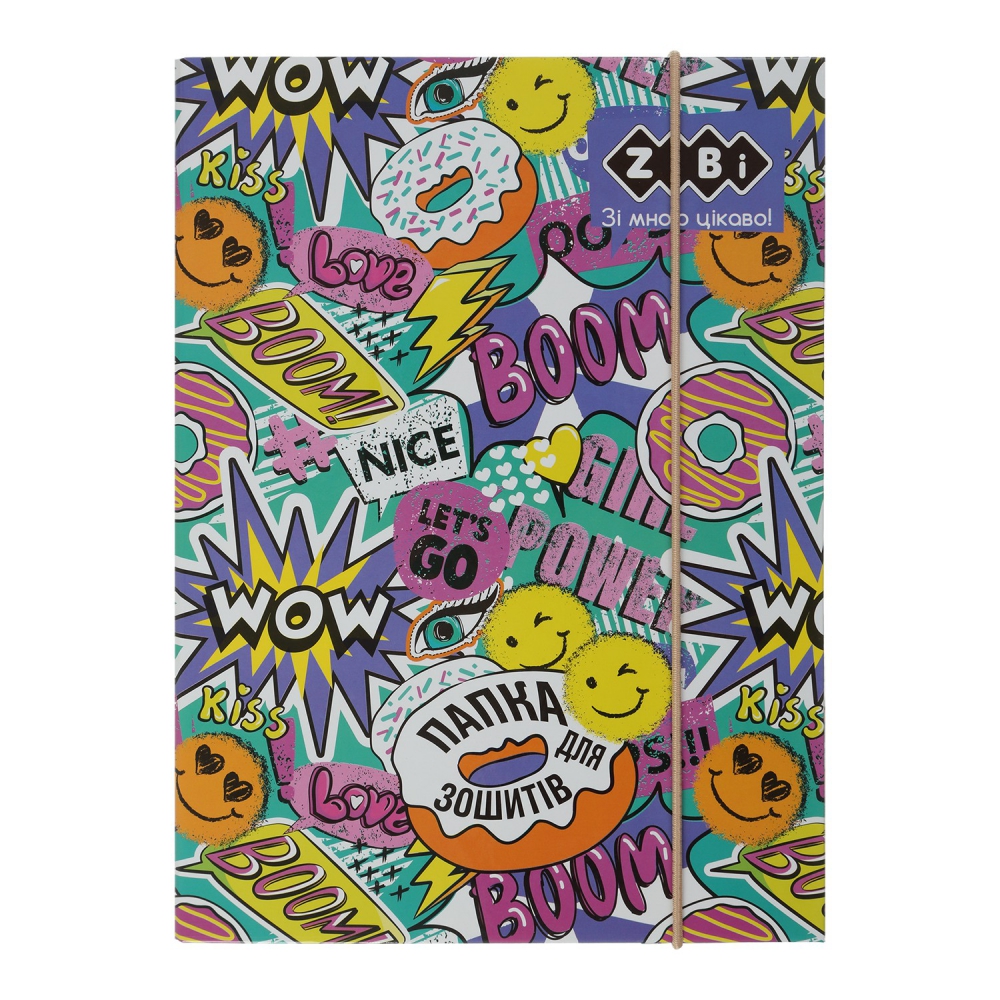 /Папка для зошитів WOW, картонна, на гумках В5+ (175х240х25мм), KIDS Line