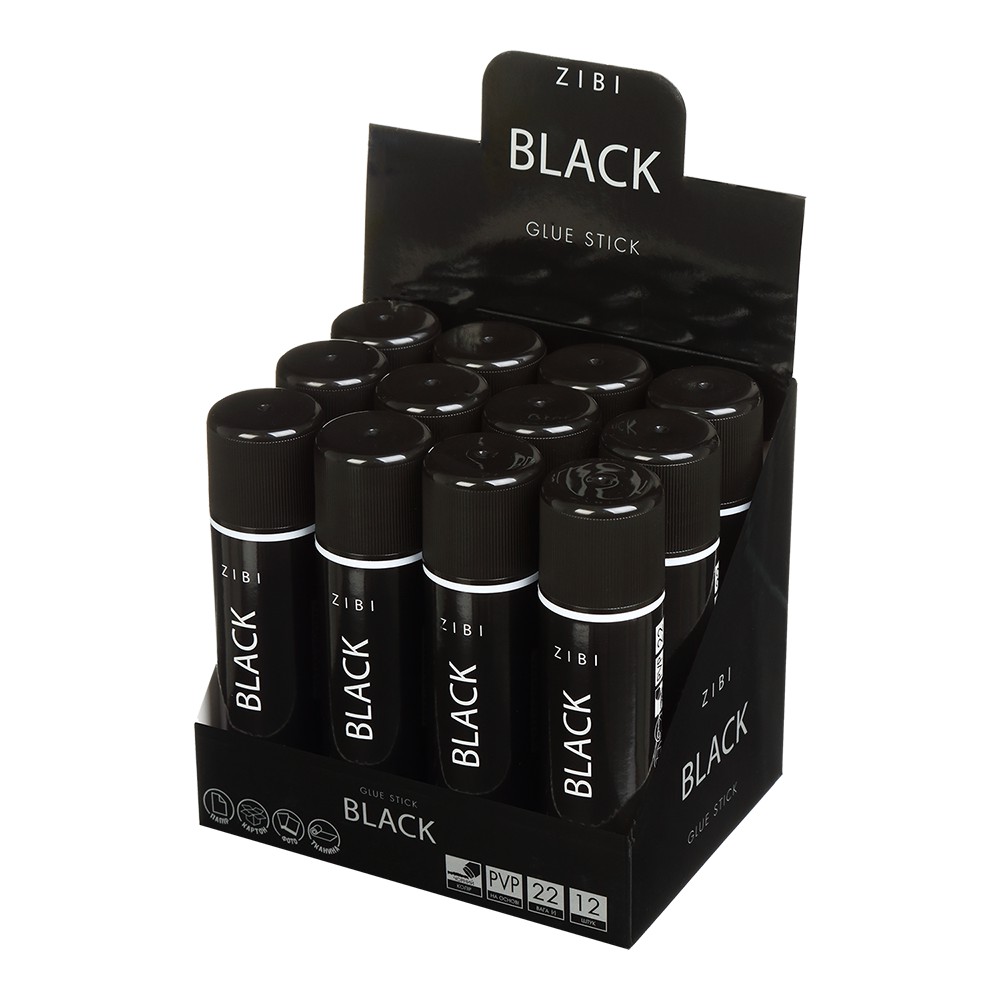 Клей-олівець ,BLACK  22 г, PVP, чорного кольору