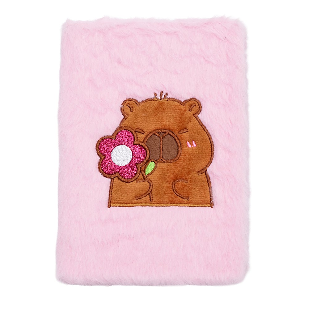 Блокнот плюшевий CAPYBARA 4, А5, 80 арк., клітинка, асорті, KIDS Line