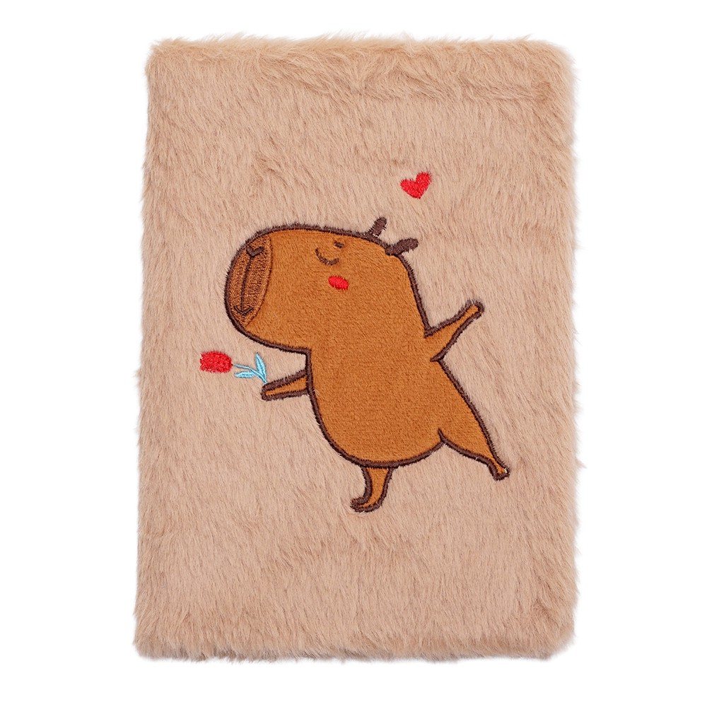 Блокнот плюшевий CAPYBARA 8, А5, 80 арк., клітинка, асорті, KIDS Line