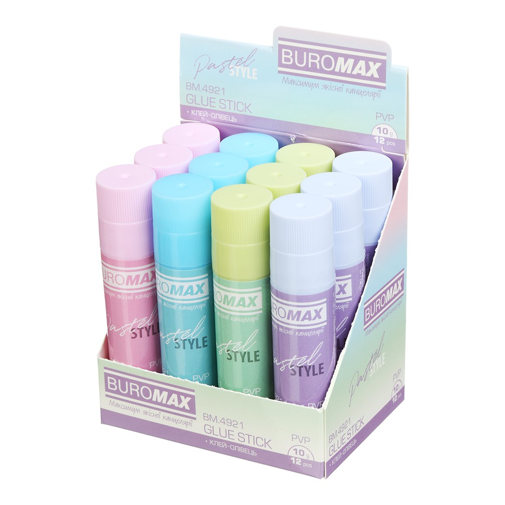 Клей-олiвець PASTEL 10г, PVP