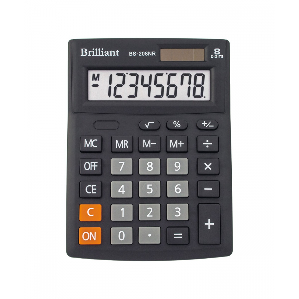 /Калькулятор BS-208NR 8р., 2-пит
