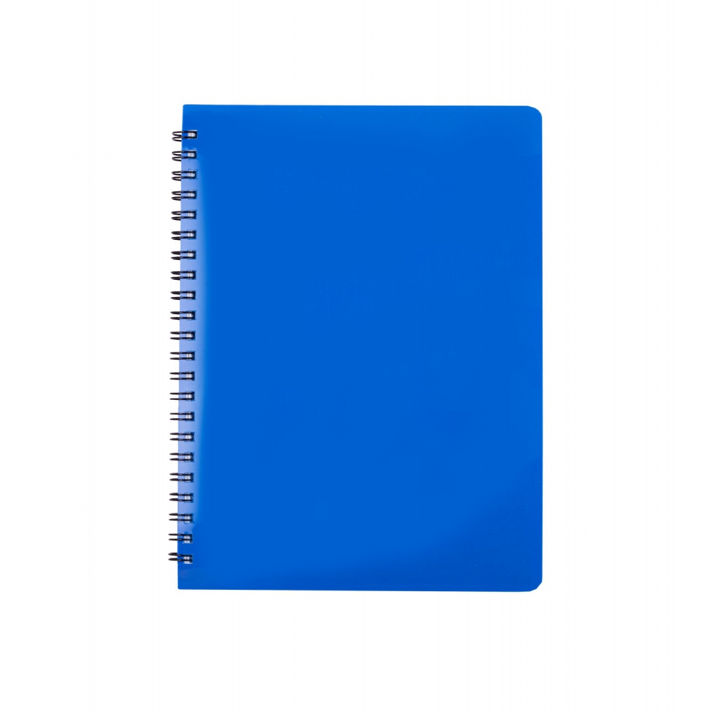 /Зошит для нотаток GLOSS, А6, 80 арк., клітинка, пласт. обкладинка, синій