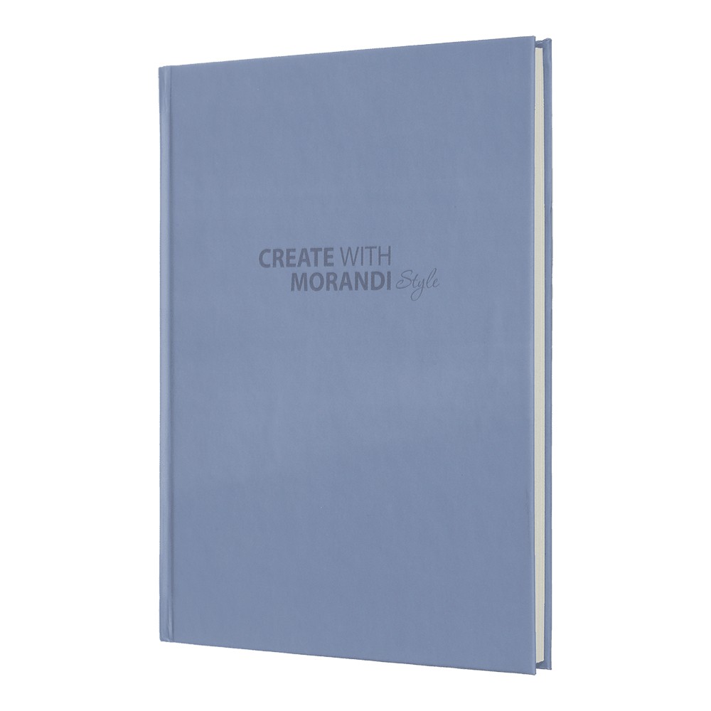 /Записна книжка MORANDI STYLE, А5, 80 арк., клітинка, офсет крем, тв. лам. обкладинка, маренго