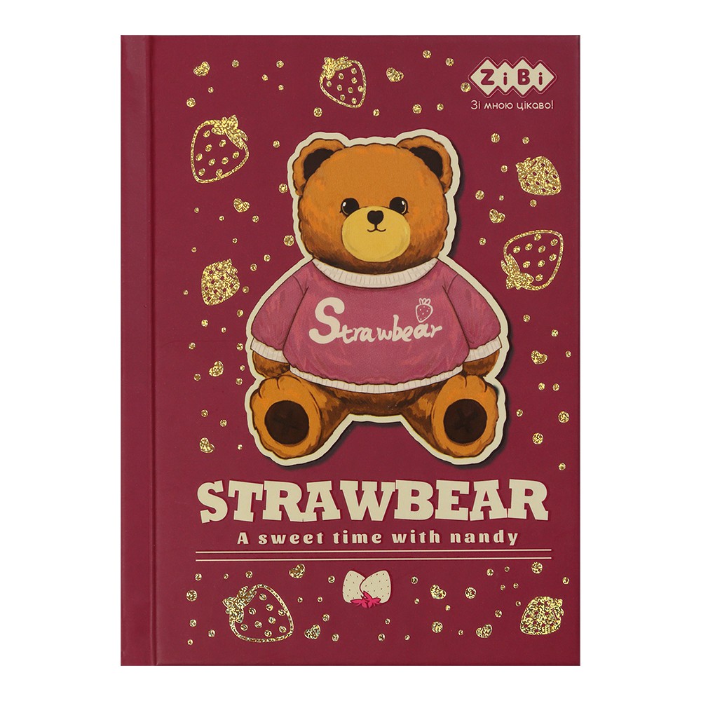 /Блокнот BEAR TOY, А6, 64 арк., клітинка, тв. обл., мат. ламін.+лак, св.коричневий, KIDS Line