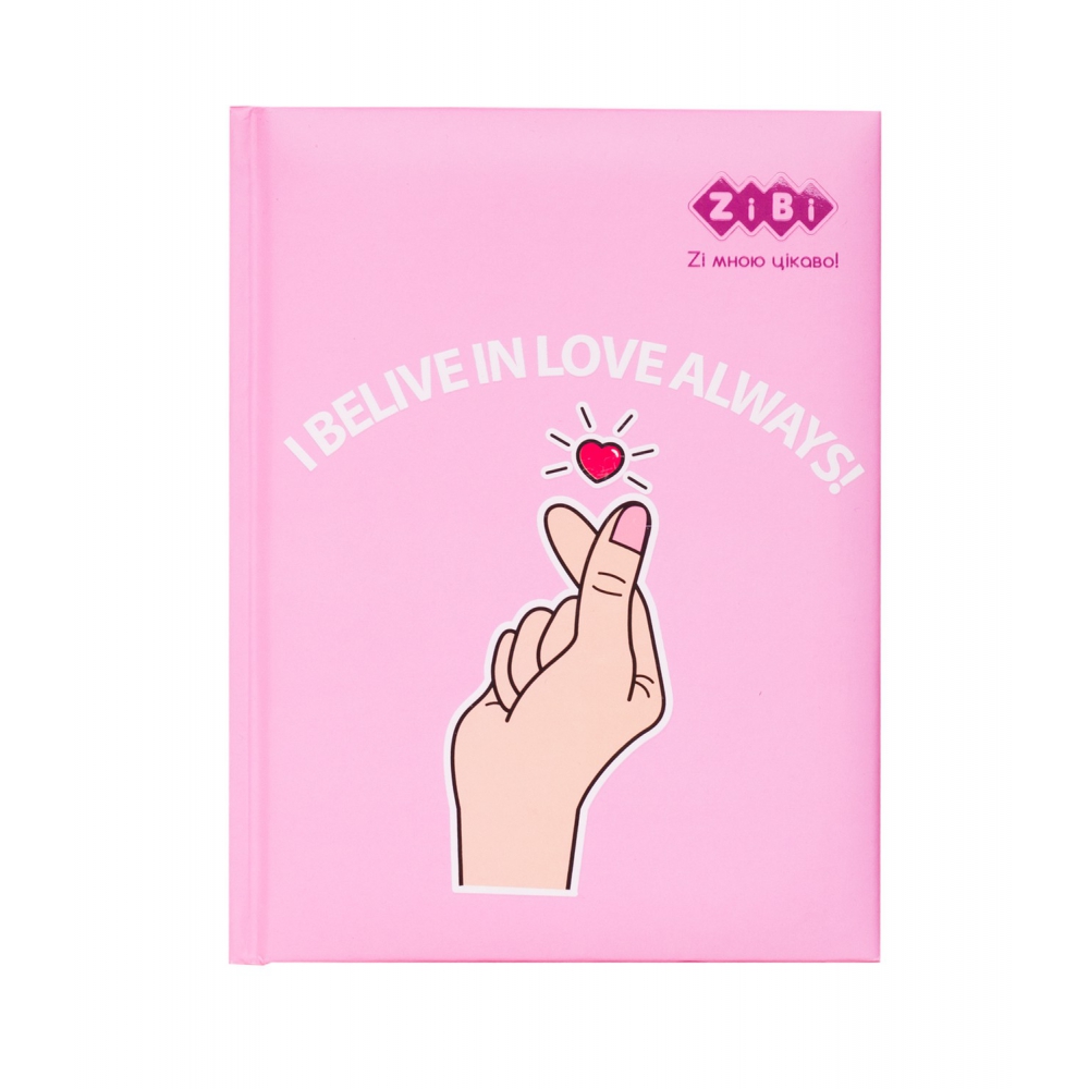 /Блокнот SYMBOL, А-5, 64 арк., тв. обкл., глян. лам. з поролоном, KIDS Line, рожевий