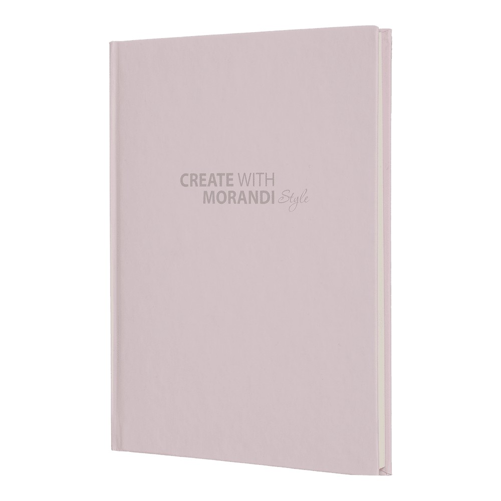 /Записна книжка MORANDI STYLE, А5, 80 арк., клітинка, офсет крем, тв. лам. обкладинка, пудрова