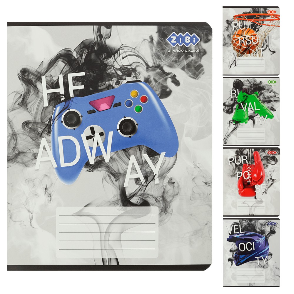 /Зошит учнівський загальний ACTIVE, 48 арк., клітинка, KIDS LINE