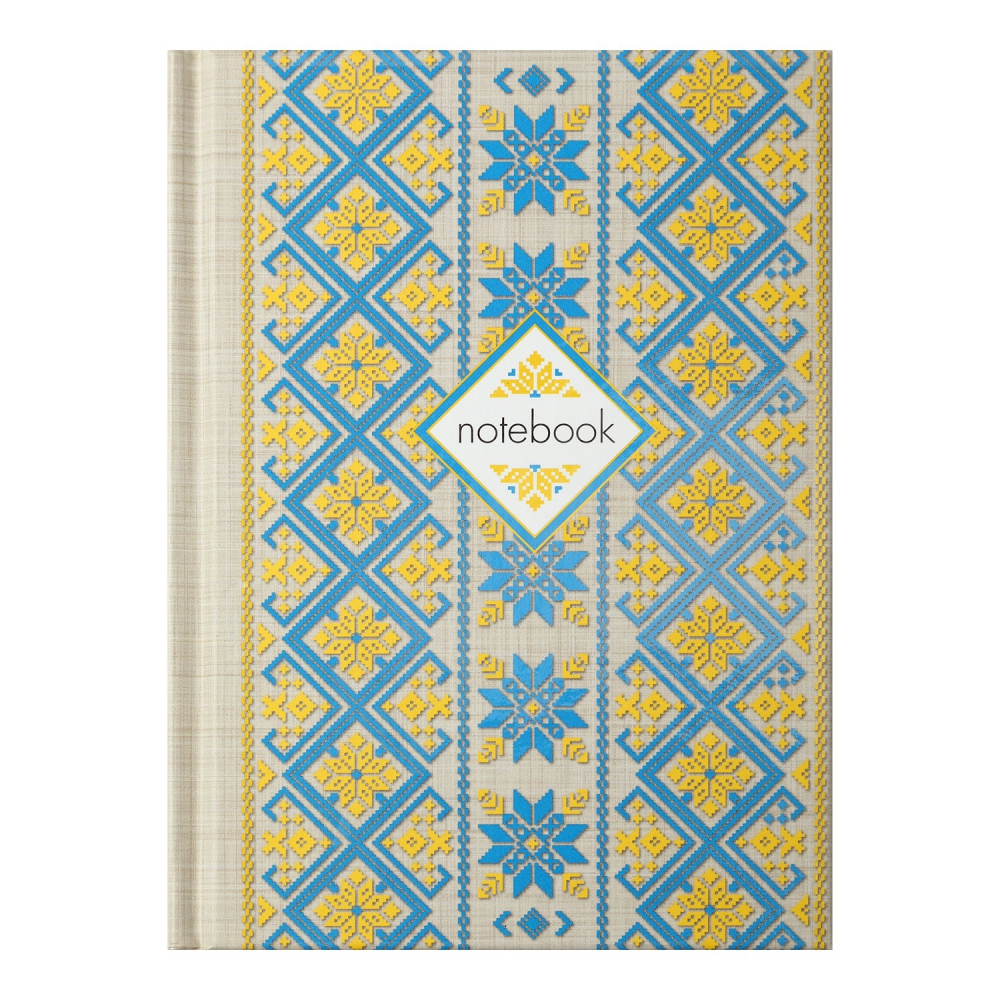 /Блокнот ETHNO, А-6, 64л., кл., тв. обкл., мат. лам.+лак, бірюзовий