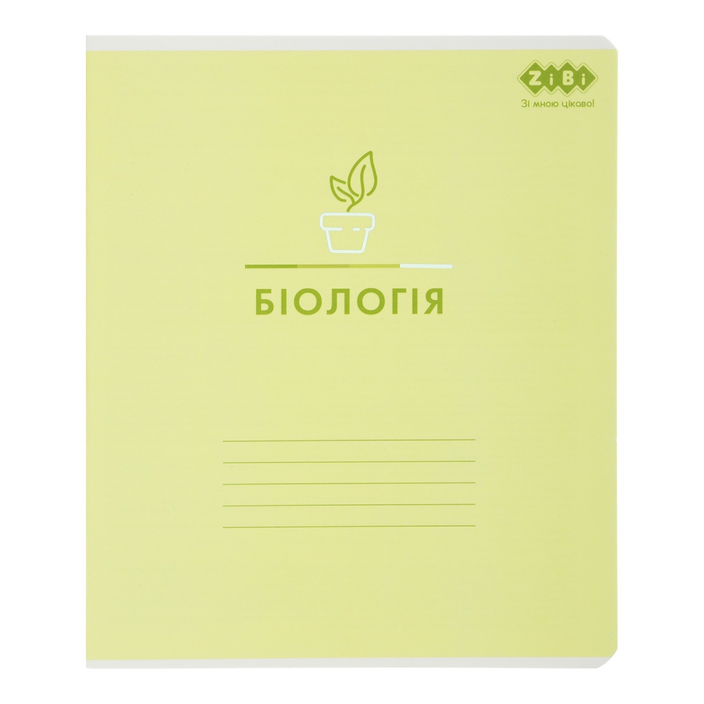 /Зошит учнівський загальний PASTEL, 48 арк., клітинка, біологія, вибір. УФ лак + тисн. фольгою, KIDS