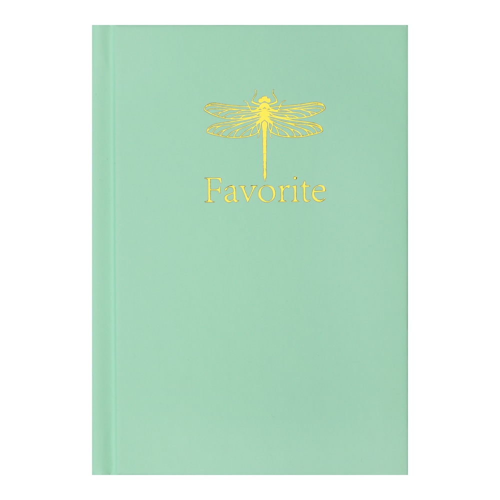 /Записна книжка FAVOURITE, PASTEL, А6, 96 арк., кліт, офсет крем, тв. лам. обкл., м'ятна