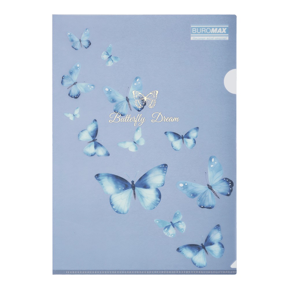 Папка-кутик А4, SKY ARABESKI, напівпрозора,електрик