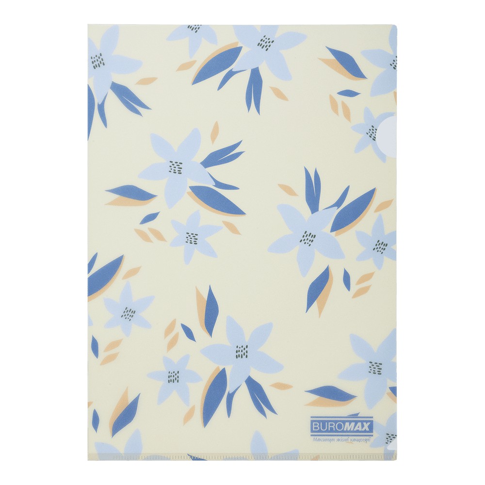 Папка-кутик А4, MYOSOTIS ARABESKI, напівпрозора, маренго