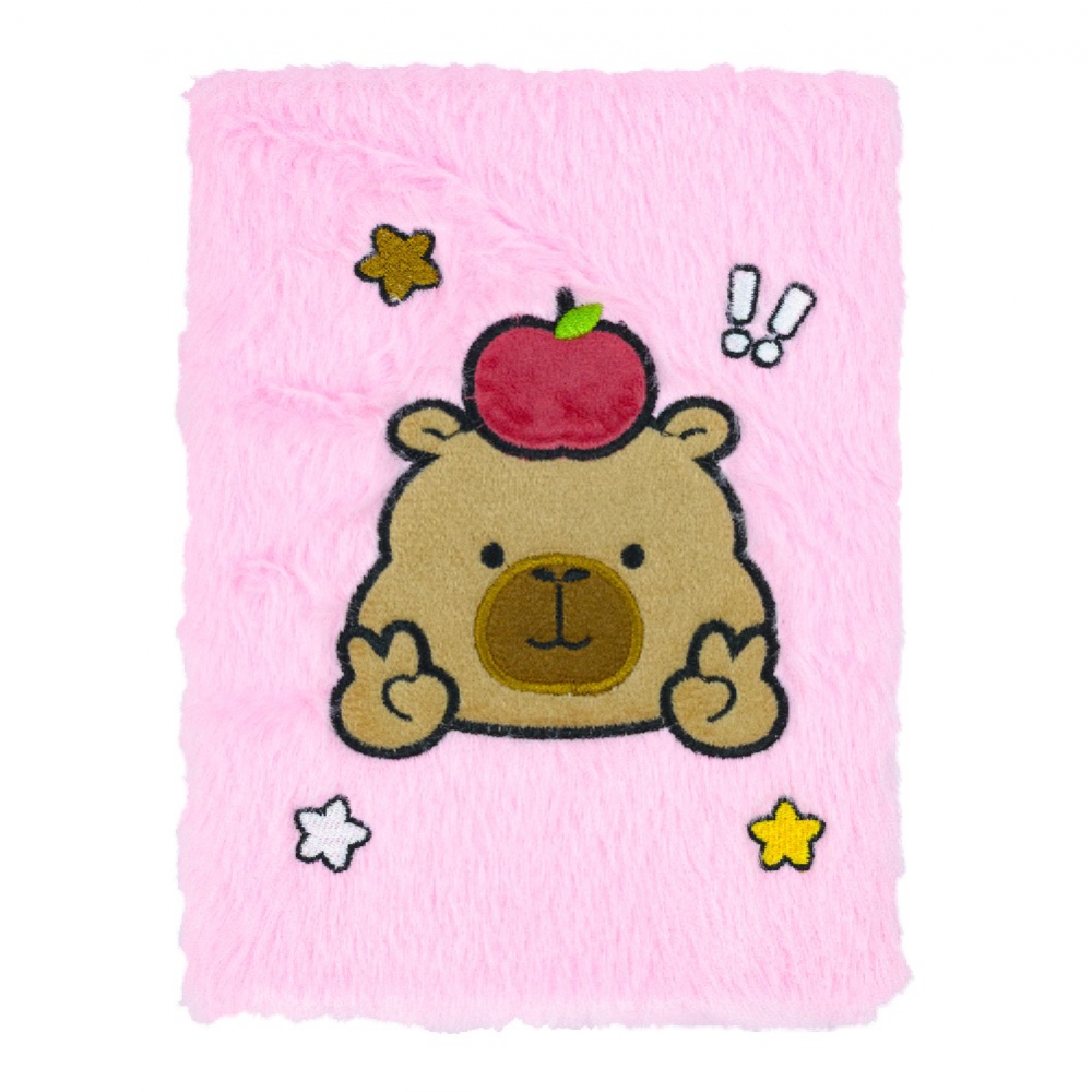 Блокнот плюшевий CAPYBARA 15, А5, 80 арк., клітинка, асорті, KIDS Line