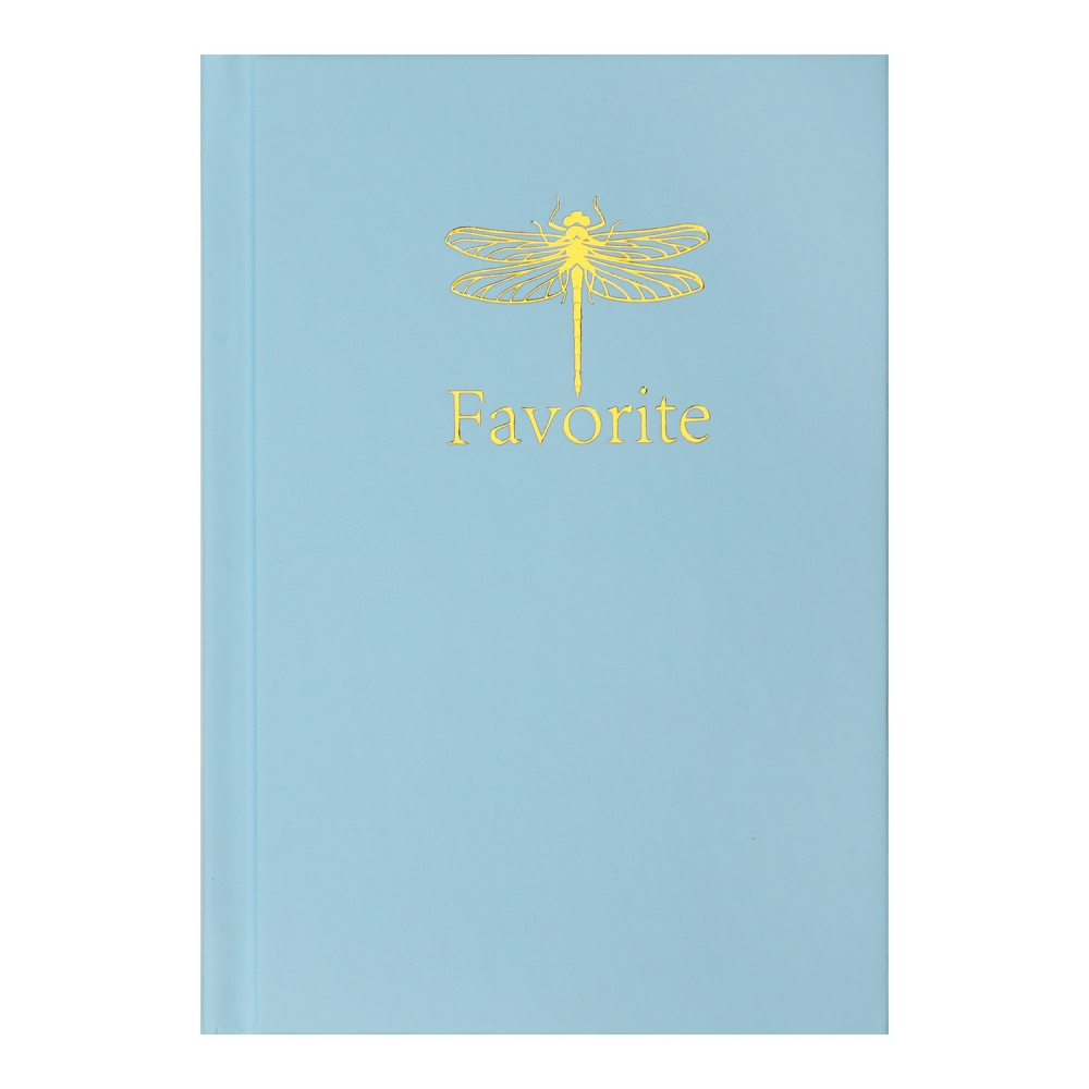 /Записна книжка FAVOURITE, PASTEL, А6, 96 арк., кліт, офсет крем, тв. лам. обкл., блакитна