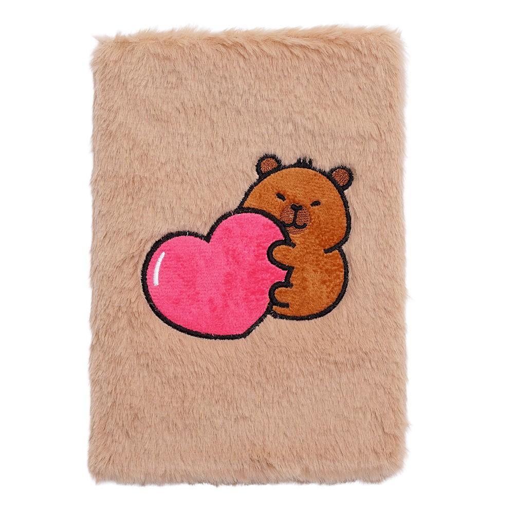 Блокнот плюшевий CAPYBARA 9, А5, 80 арк., клітинка, асорті, KIDS Line