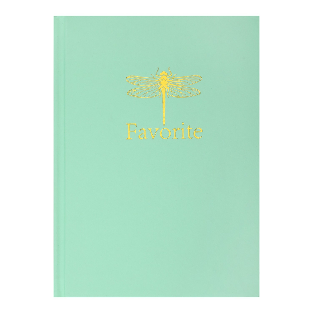 /Записна книжка FAVOURITE, PASTEL, А5, 96 арк., кліт, офсет крем, тв. лам. обкл., м'ятна