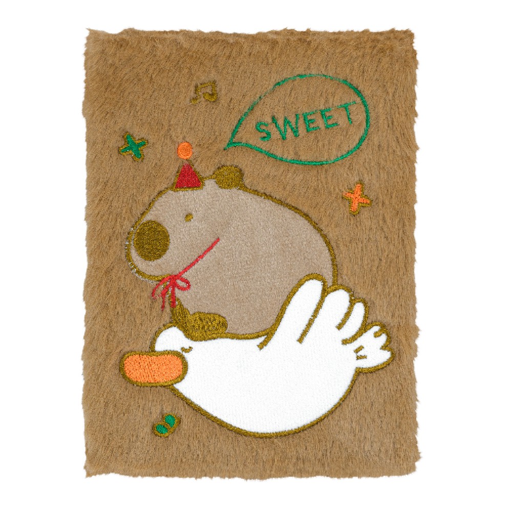 Блокнот плюшевий CAPYBARA 23, А5, 80 арк., клітинка, асорті, KIDS Line