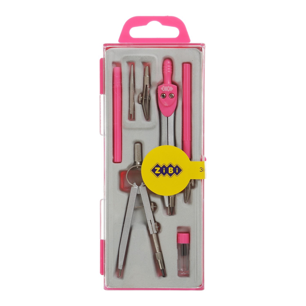 Готовальня BASIS 7 предметів, рожевий