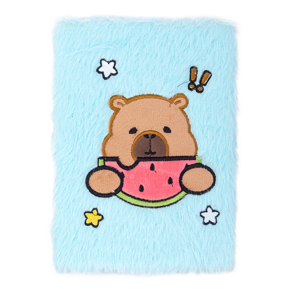 Блокнот плюшевий CAPYBARA 12, А5, 80 арк., клітинка, асорті, KIDS Line