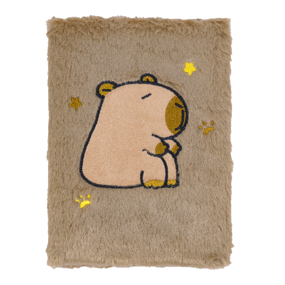Блокнот плюшевий CAPYBARA 25, А5, 80 арк., клітинка, асорті, KIDS Line