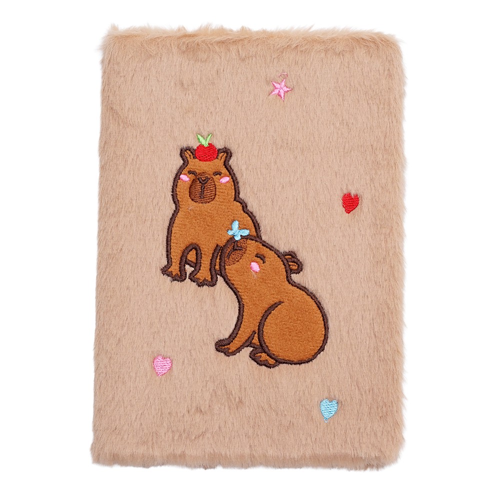 Блокнот плюшевий CAPYBARA 7, А5, 80 арк., клітинка, асорті, KIDS Line
