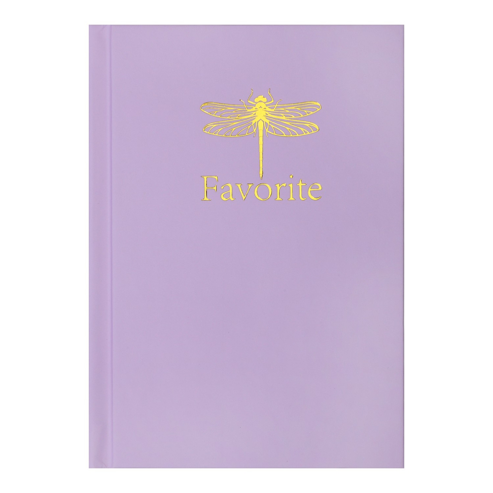 /Записна книжка FAVOURITE, PASTEL, А6, 96 арк., кліт, офсет крем, тв. лам. обкл., бузкова