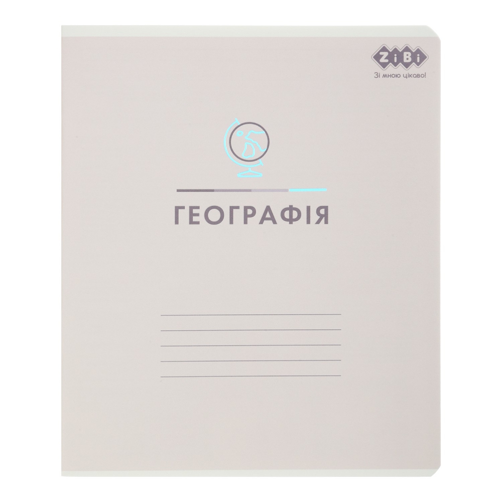 /Зошит учнівський загальний PASTEL, 48 арк., клітинка, географія, вибір. УФ лак + тисн. фольгою, KID