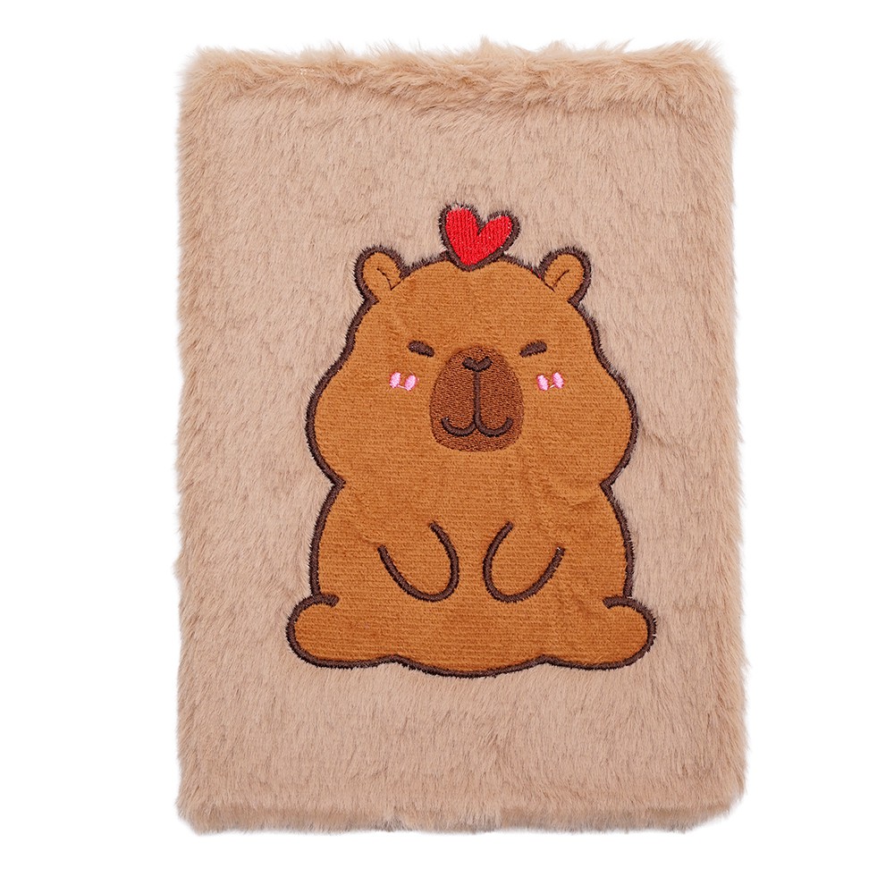 Блокнот плюшевий CAPYBARA 3, А5, 80 арк., клітинка, асорті, KIDS Line