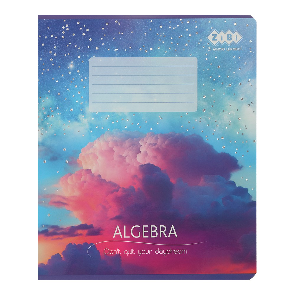 /Зошит учнівський шкільний CLOUDS, 36арк., клітинка, алгебра,  KIDS LINE