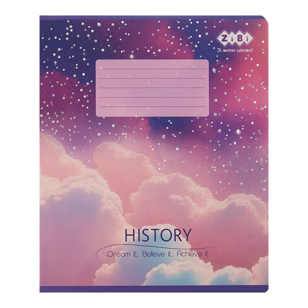 /Зошит учнівський шкільний CLOUDS, 36арк., клітинка, історія, KIDS LINE