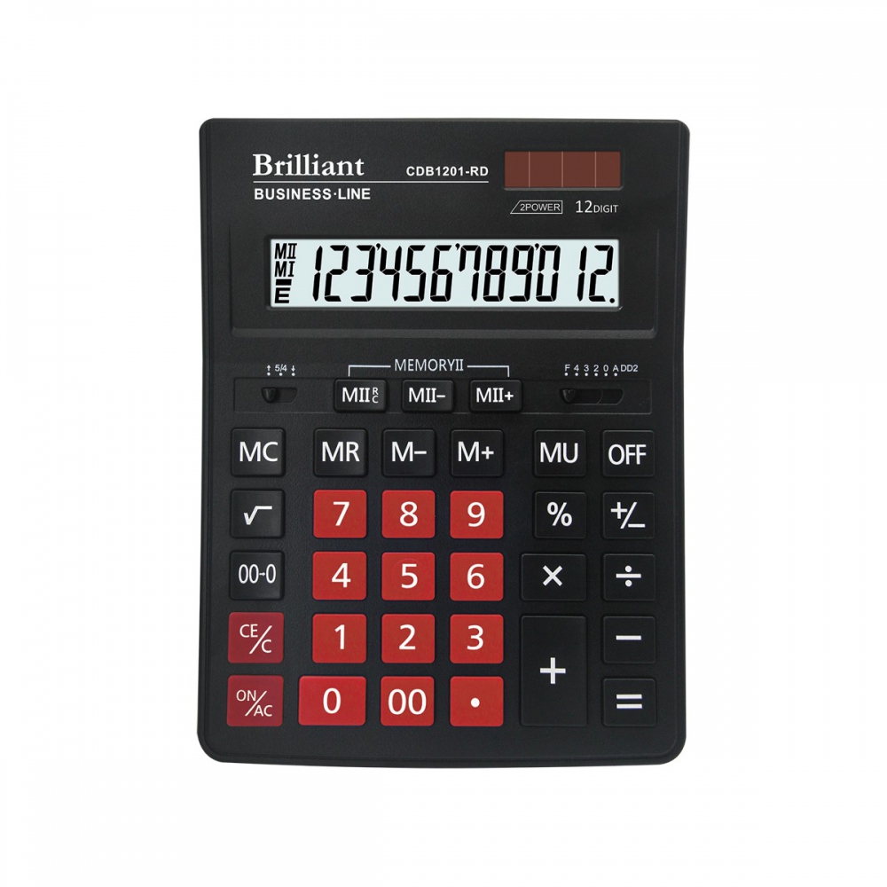 /Калькулятор Brilliant CDB1201-RD 12розр.