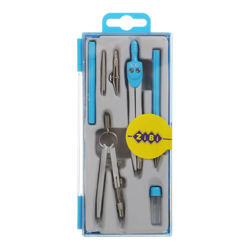 Готовальня BASIS 7 предметів, голубий