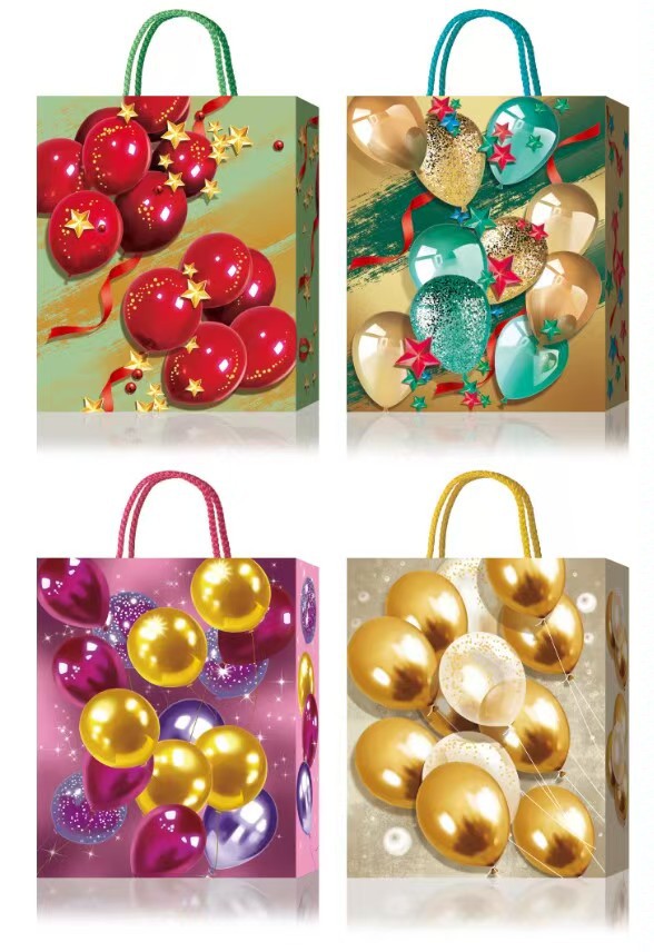 Пакет паперовий подарунковий, М:26х32х10см, тиснення фольгою BM.200036