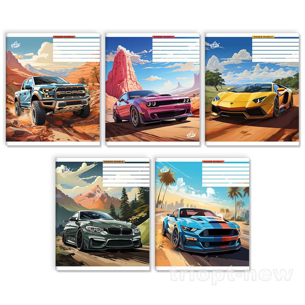 Зошит 36арк.оф.#ТВ-7 №2677 Потужнi авто