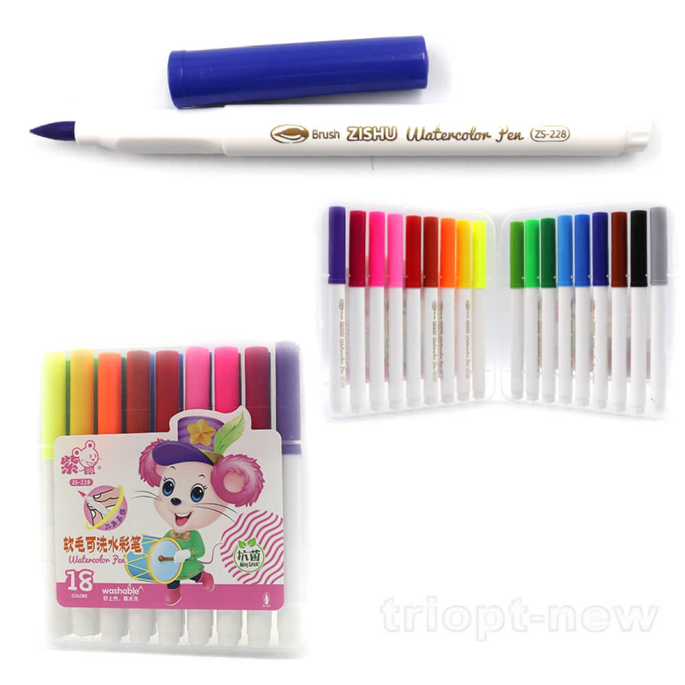 228-18  Набір фломастер-пензлик  пласт уп.