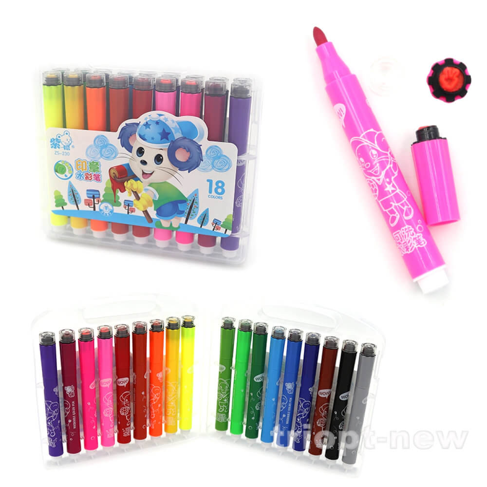 230-18 Набір фломастерів/штампи 